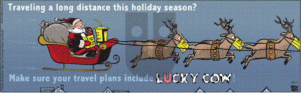 Lucky Cow on Saturday December 24, 2005 Comic Strip