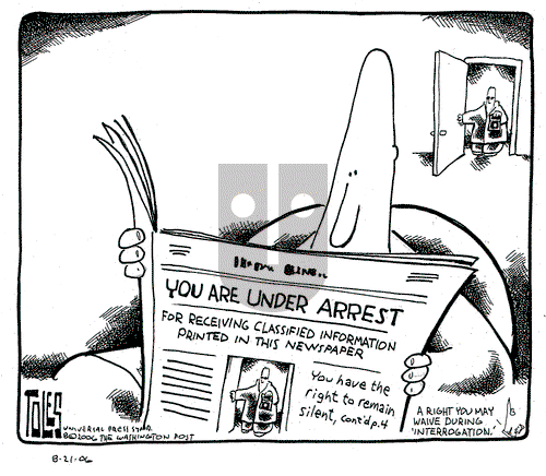 Tom Toles on Monday August 21, 2006 Comic Strip