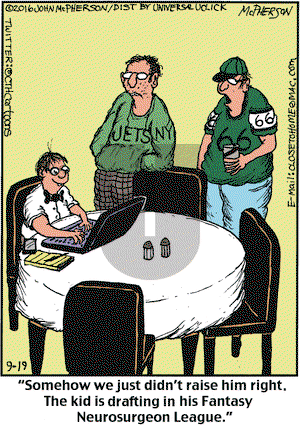 Close to Home on Monday September 19, 2016 Comic Strip