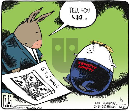 Tom Toles on Sunday December 23, 2018 Comic Strip