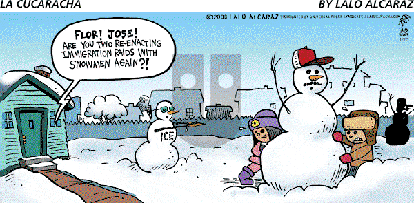 La Cucaracha on Sunday January 20, 2008 Comic Strip