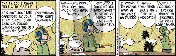 DeFlocked on Monday January 13, 2014 Comic Strip