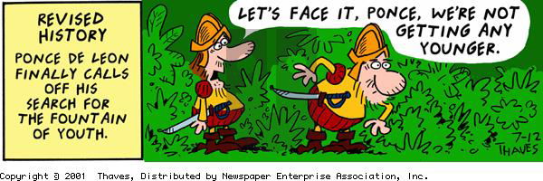 Frank and Ernest on Thursday July 12, 2001 Comic Strip