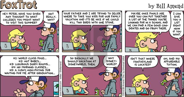 FoxTrot - Sunday May 29, 2016 Comic Strip