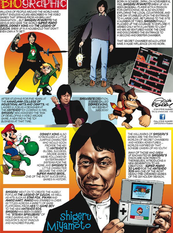 Biographic on Sunday November 20, 2011 Comic Strip