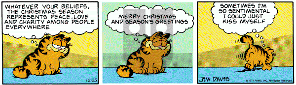 Garfield on Tuesday December 25, 1979 Comic Strip