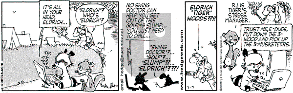 Over the Hedge on Monday July 7, 2003 Comic Strip