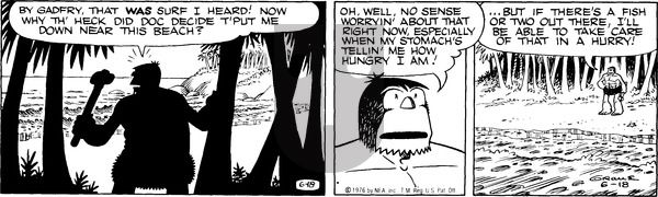 Alley Oop on Friday June 18, 1976 Comic Strip