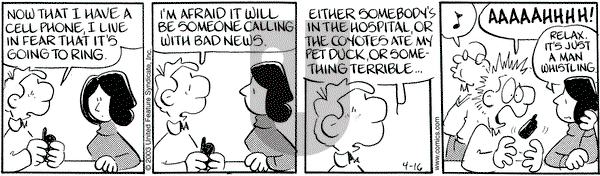 Drabble on Wednesday April 16, 2003 Comic Strip