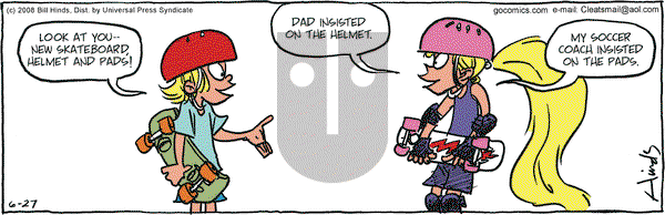 Cleats on Friday June 27, 2008 Comic Strip