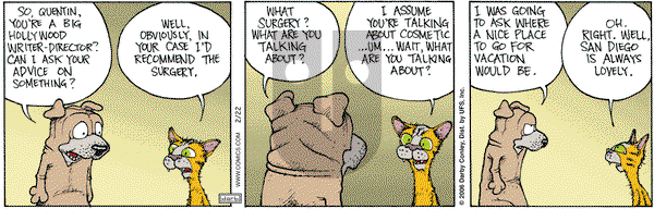 Get Fuzzy on Wednesday February 22, 2006 Comic Strip