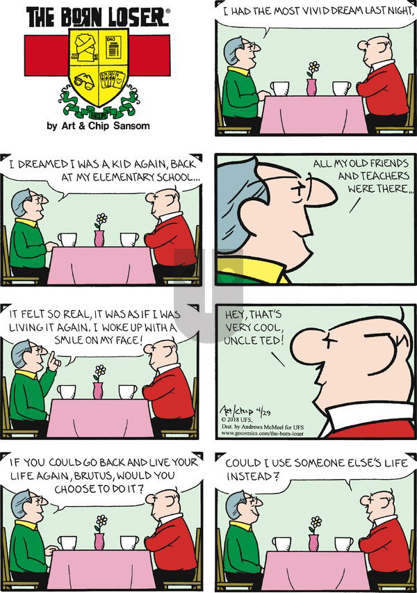 The Born Loser on Sunday April 29, 2018 Comic Strip