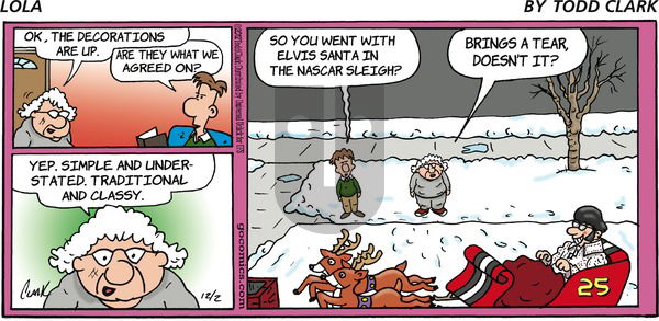 Lola on Sunday December 2, 2012 Comic Strip