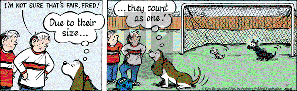 Fred Basset on Tuesday February 16, 2021 Comic Strip