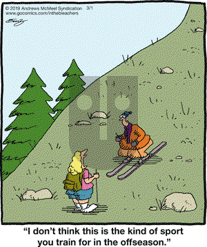 In the Bleachers on Friday March 1, 2019 Comic Strip