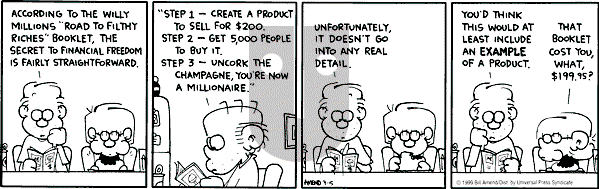 FoxTrot on Friday July 16, 1999 Comic Strip