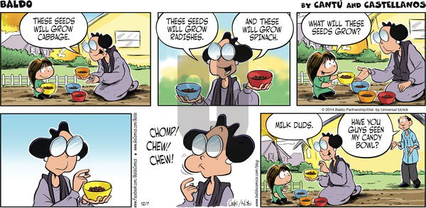 Baldo on Sunday December 7, 2014 Comic Strip