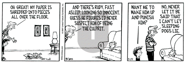 Grand Avenue - Thursday March 29, 2007 Comic Strip