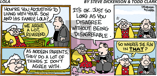 Lola on Sunday June 24, 2001 Comic Strip