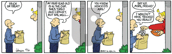 Arlo and Janis on Wednesday October 31, 2007 Comic Strip
