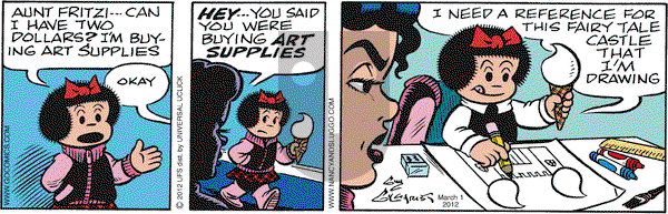 Nancy on Thursday March 1, 2012 Comic Strip