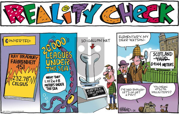 Reality Check on Sunday January 24, 2021 Comic Strip