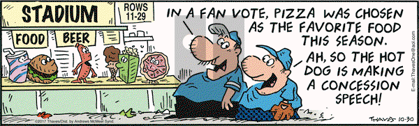 Frank and Ernest on Monday October 30, 2017 Comic Strip