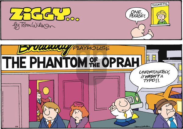 Ziggy on Sunday March 26, 2017 Comic Strip