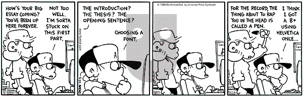 FoxTrot on Thursday May 27, 1999 Comic Strip