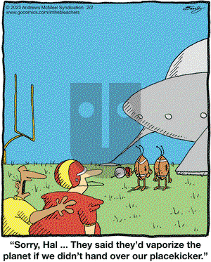 In the Bleachers - Thursday February 2, 2023 Comic Strip
