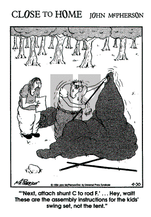 Close to Home on Saturday April 30, 1994 Comic Strip