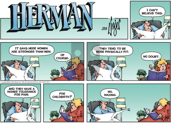 Herman on Sunday April 8, 2012 Comic Strip