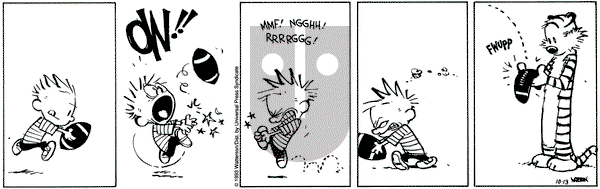 Calvin and Hobbes on Wednesday October 13, 1993 Comic Strip