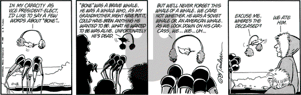 Doonesbury on Saturday November 12, 1988 Comic Strip