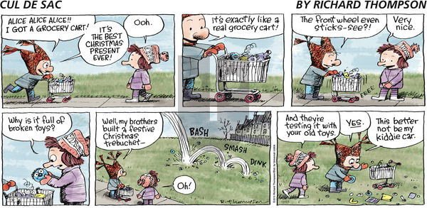 Cul de Sac on Sunday December 27, 2015 Comic Strip