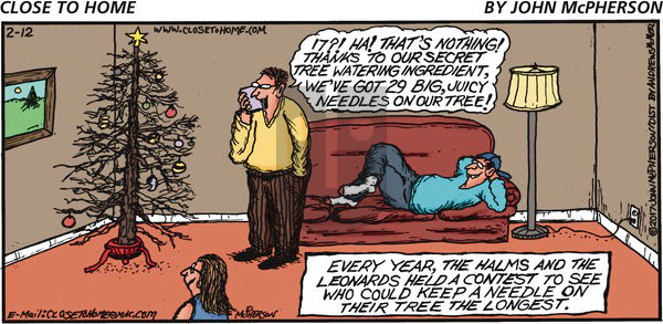 Close to Home on Sunday February 12, 2017 Comic Strip