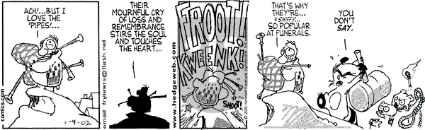 Over the Hedge on Friday January 4, 2002 Comic Strip