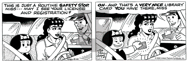 Nancy on Wednesday April 19, 2000 Comic Strip