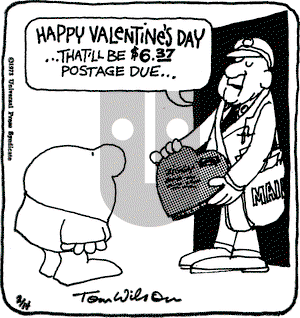Ziggy on Wednesday February 14, 1973 Comic Strip