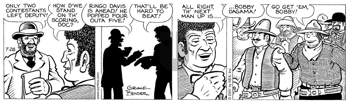 Alley Oop - Saturday July 28, 2001 Comic Strip