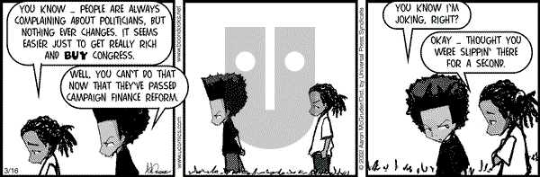 The Boondocks on Tuesday October 18, 2011 Comic Strip