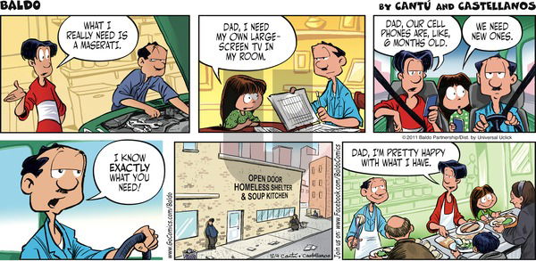 Baldo on Sunday December 4, 2011 Comic Strip