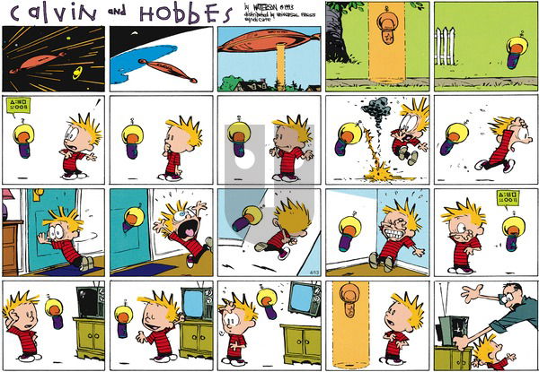 Calvin and Hobbes on Sunday May 30, 1993 Comic Strip