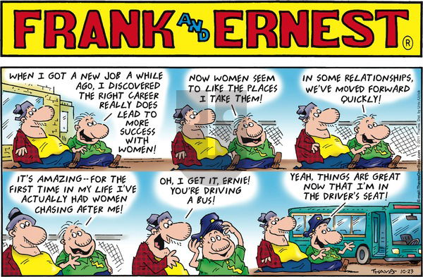 Frank and Ernest on Sunday October 23, 2016 Comic Strip