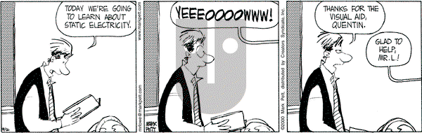 Mr. Lowe - Saturday August 29, 2015 Comic Strip