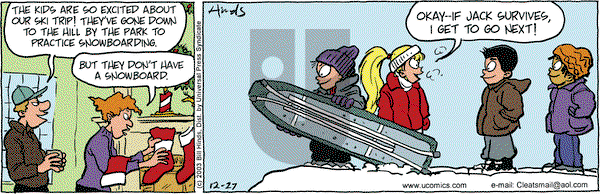 Cleats on Saturday December 27, 2003 Comic Strip