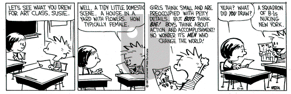 Calvin and Hobbes on Wednesday October 14, 1987 Comic Strip