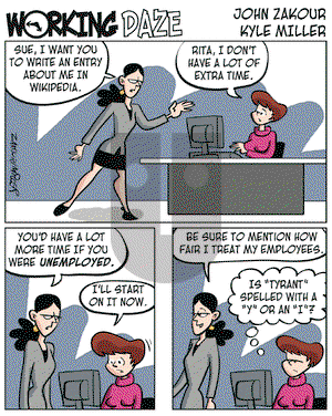 Working Daze on Thursday September 7, 2006 Comic Strip