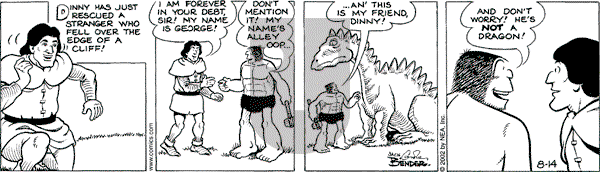 Alley Oop on Wednesday August 14, 2002 Comic Strip