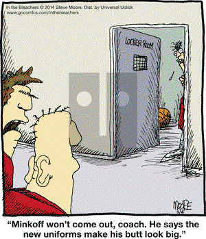 In the Bleachers on Thursday March 6, 2014 Comic Strip